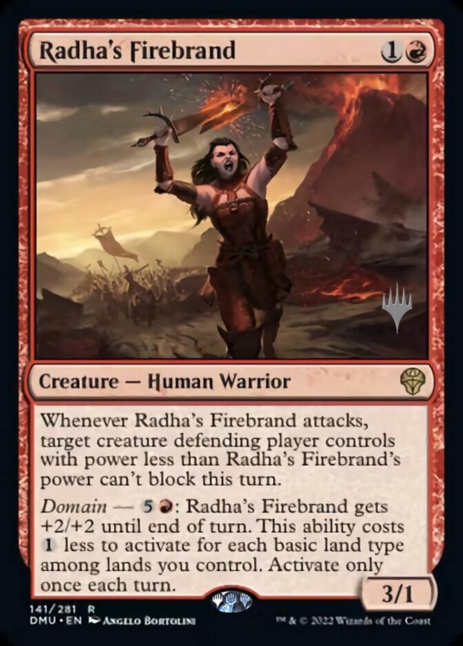 Radha's Firebrand (Promo Pack) [Dominaria United Promos] | Exor Games Dartmouth
