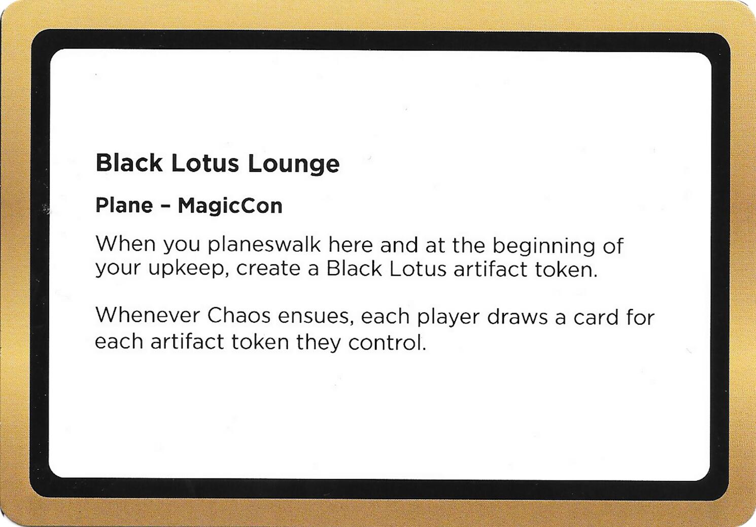 Black Lotus Lounge (Black Lotus Unknown Planechase) [Oversize Cards] | Exor Games Dartmouth