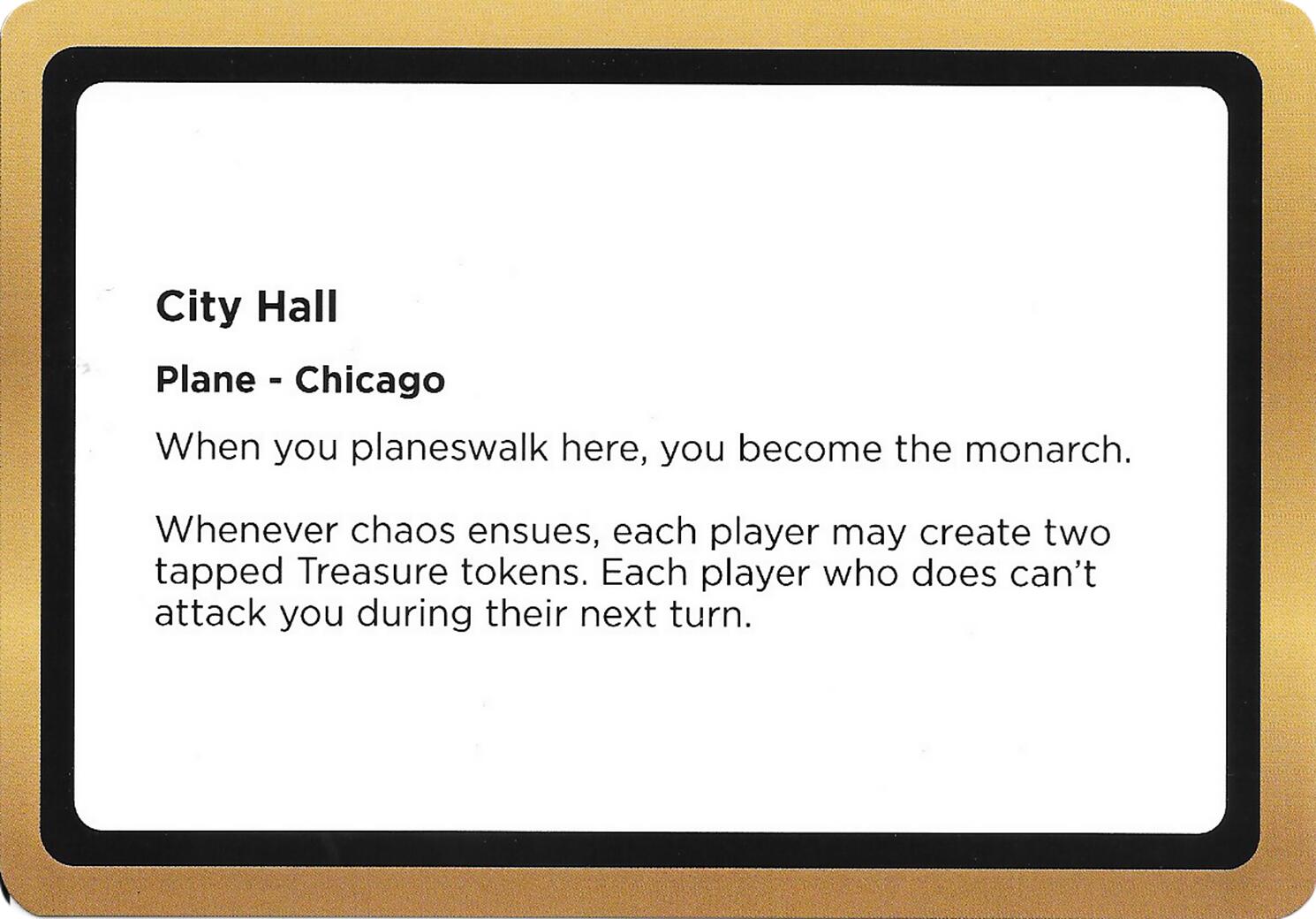 City Hall (Black Lotus Unknown Planechase) [Oversize Cards] | Exor Games Dartmouth