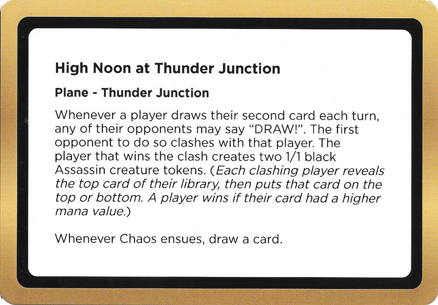 High Noon at Thunder Junction (Black Lotus Unknown Planechase) [Oversize Cards] | Exor Games Dartmouth