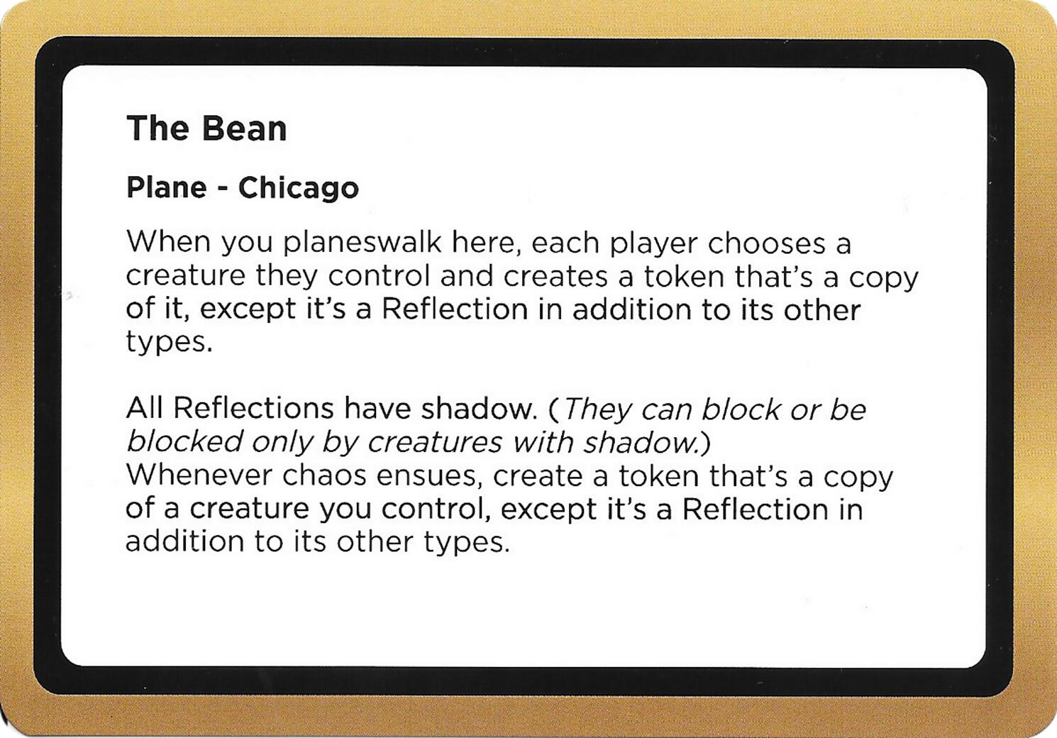 The Bean (Black Lotus Unknown Planechase) [Oversize Cards] | Exor Games Dartmouth