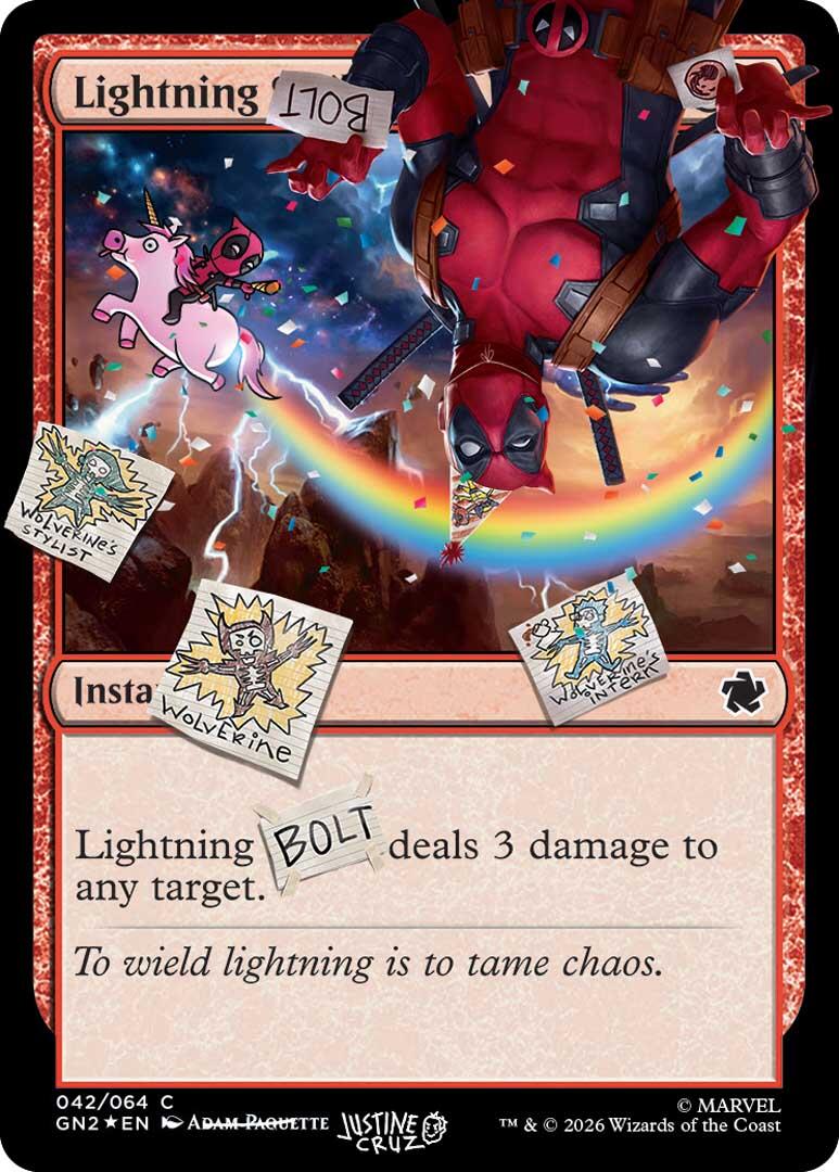 Lightning Bolt (042) (Pool Party Foil) [Secret Lair Drop Series] | Exor Games Dartmouth