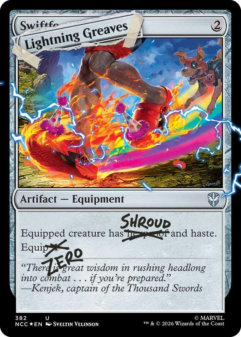 Lightning Greaves (382) (Pool Party Foil) [Secret Lair Drop Series] | Exor Games Dartmouth