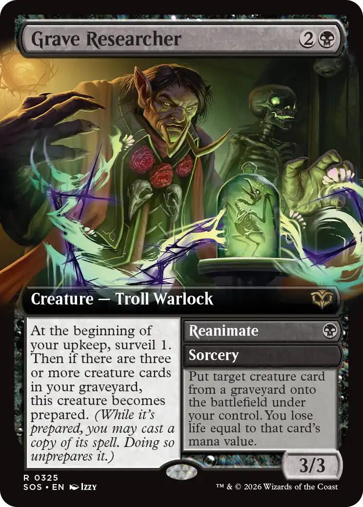 Grave Researcher (Extended Art) [Secrets of Strixhaven] | Exor Games Dartmouth