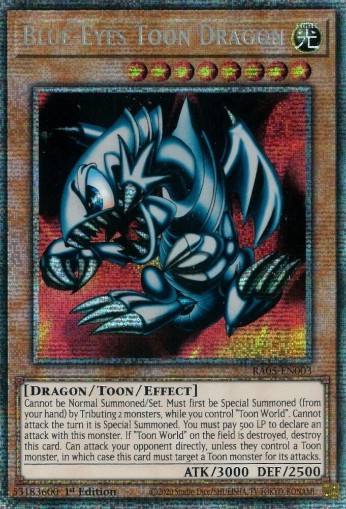 Blue-Eyes Toon Dragon [RA05-EN003] Super Rare | Exor Games Dartmouth