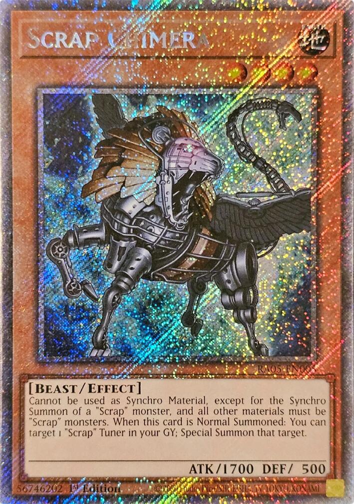 Scrap Chimera (Platinum Secret Rare) [RA05-EN005] Platinum Secret Rare | Exor Games Dartmouth