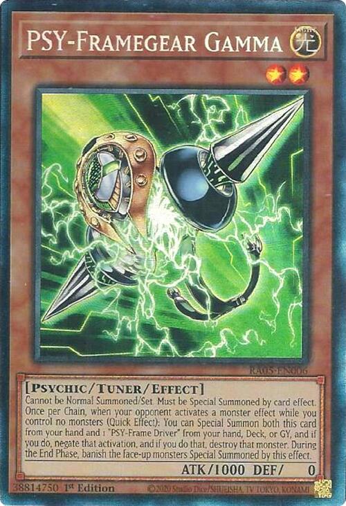 PSY-Framegear Gamma (Collector's Rare) [RA05-EN006] Collector's Rare | Exor Games Dartmouth
