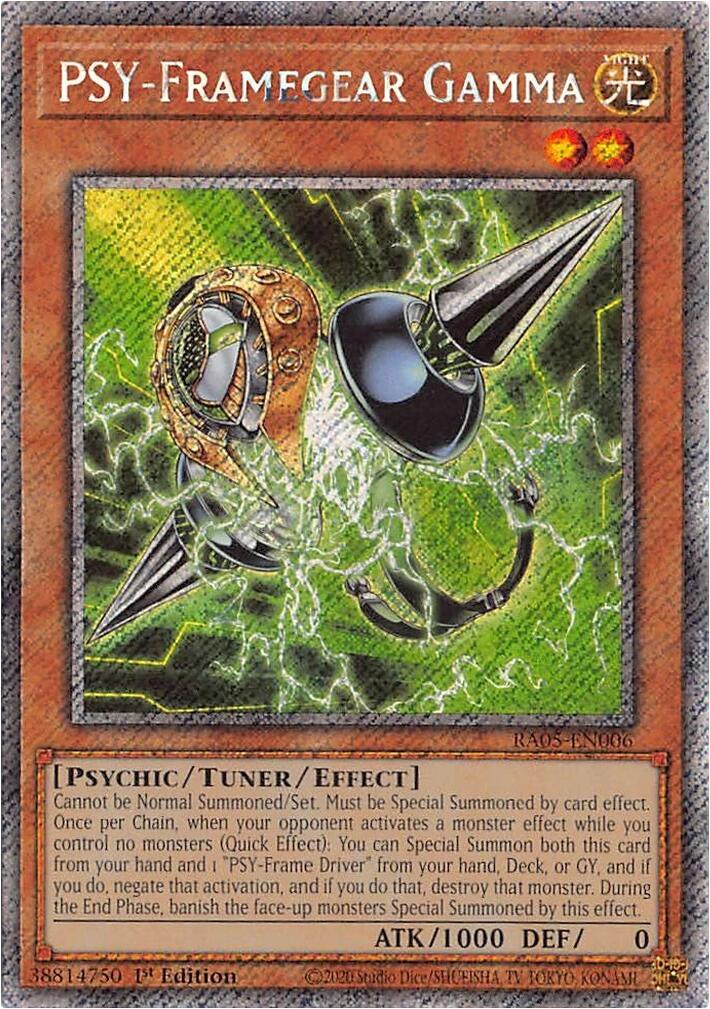 PSY-Framegear Gamma (Platinum Secret Rare) [RA05-EN006] Platinum Secret Rare | Exor Games Dartmouth
