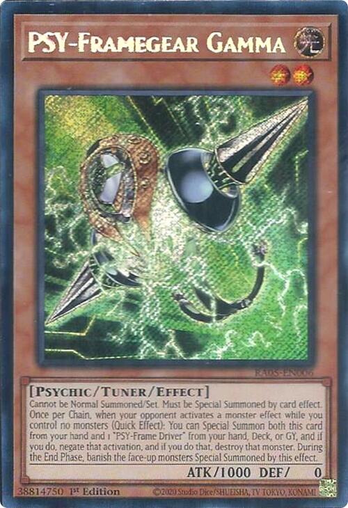 PSY-Framegear Gamma (Secret Rare) [RA05-EN006] Secret Rare | Exor Games Dartmouth