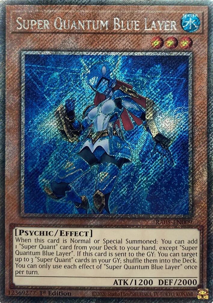Super Quantum Blue Layer (Platinum Secret Rare) [RA05-EN009] Platinum Secret Rare | Exor Games Dartmouth