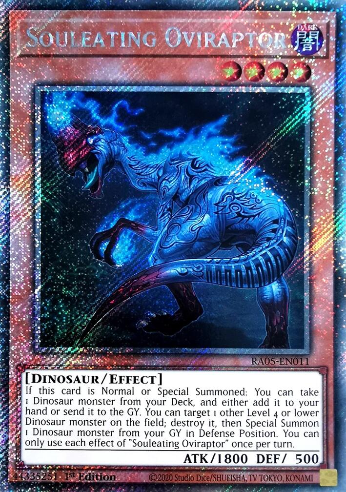 Souleating Oviraptor (Platinum Secret Rare) [RA05-EN011] Platinum Secret Rare | Exor Games Dartmouth