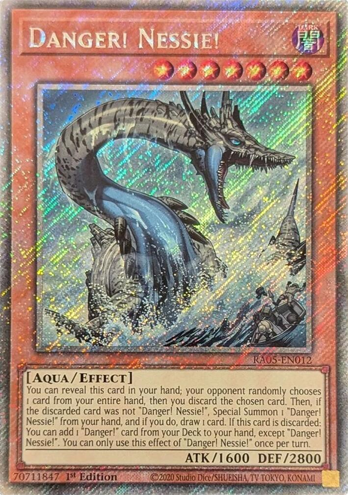Danger! Nessie! (Platinum Secret Rare) [RA05-EN012] Platinum Secret Rare | Exor Games Dartmouth