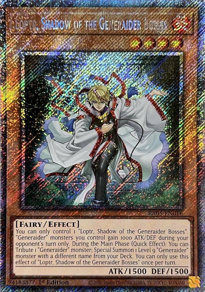 Loptr, Shadow of the Generaider Bosses (Platinum Secret Rare) [RA05-EN016] Platinum Secret Rare | Exor Games Dartmouth