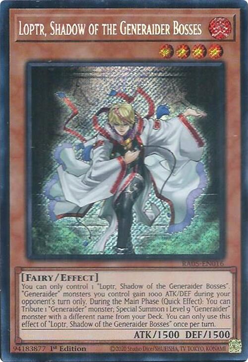 Loptr, Shadow of the Generaider Bosses (Secret Rare) [RA05-EN016] Secret Rare | Exor Games Dartmouth