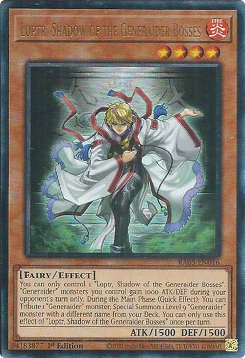 Loptr, Shadow of the Generaider Bosses (Ultimate Rare) [RA05-EN016] Ultimate Rare | Exor Games Dartmouth
