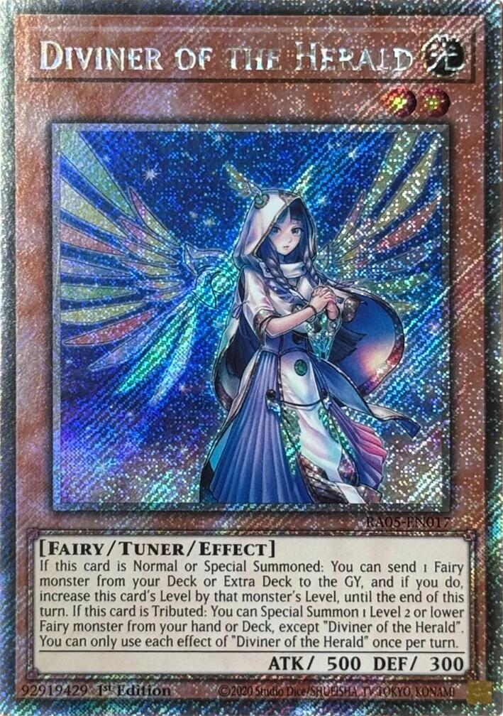 Diviner of the Herald (Platinum Secret Rare) [RA05-EN017] Platinum Secret Rare | Exor Games Dartmouth