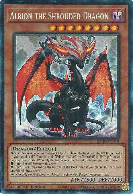 Albion the Shrouded Dragon (Collector's Rare) [RA05-EN019] Collector's Rare | Exor Games Dartmouth