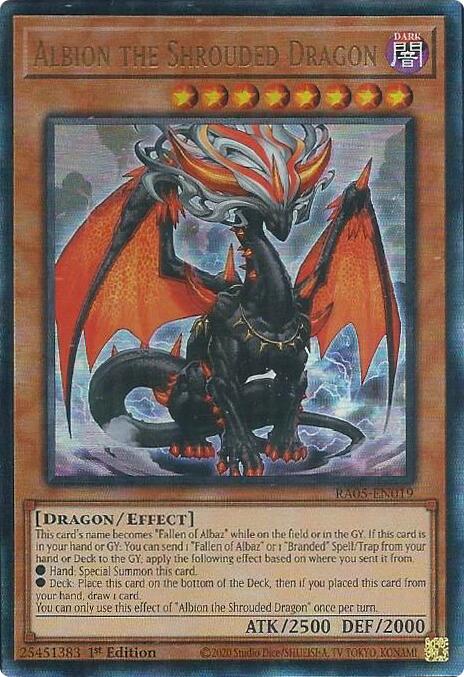 Albion the Shrouded Dragon (Ultimate Rare) [RA05-EN019] Ultimate Rare | Exor Games Dartmouth