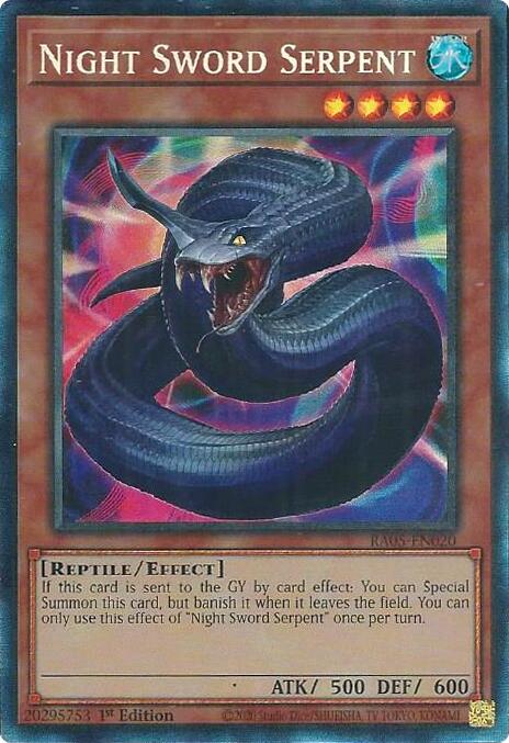 Night Sword Serpent (Collector's Rare) [RA05-EN020] Collector's Rare | Exor Games Dartmouth
