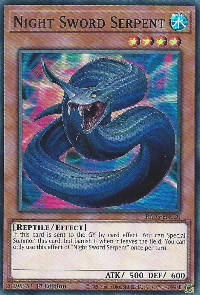 Night Sword Serpent [RA05-EN020] Super Rare | Exor Games Dartmouth