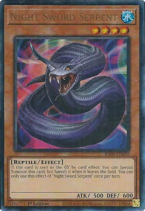 Night Sword Serpent (Ultimate Rare) [RA05-EN020] Ultimate Rare | Exor Games Dartmouth