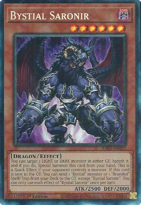 Bystial Saronir (Collector's Rare) [RA05-EN023] Collector's Rare | Exor Games Dartmouth