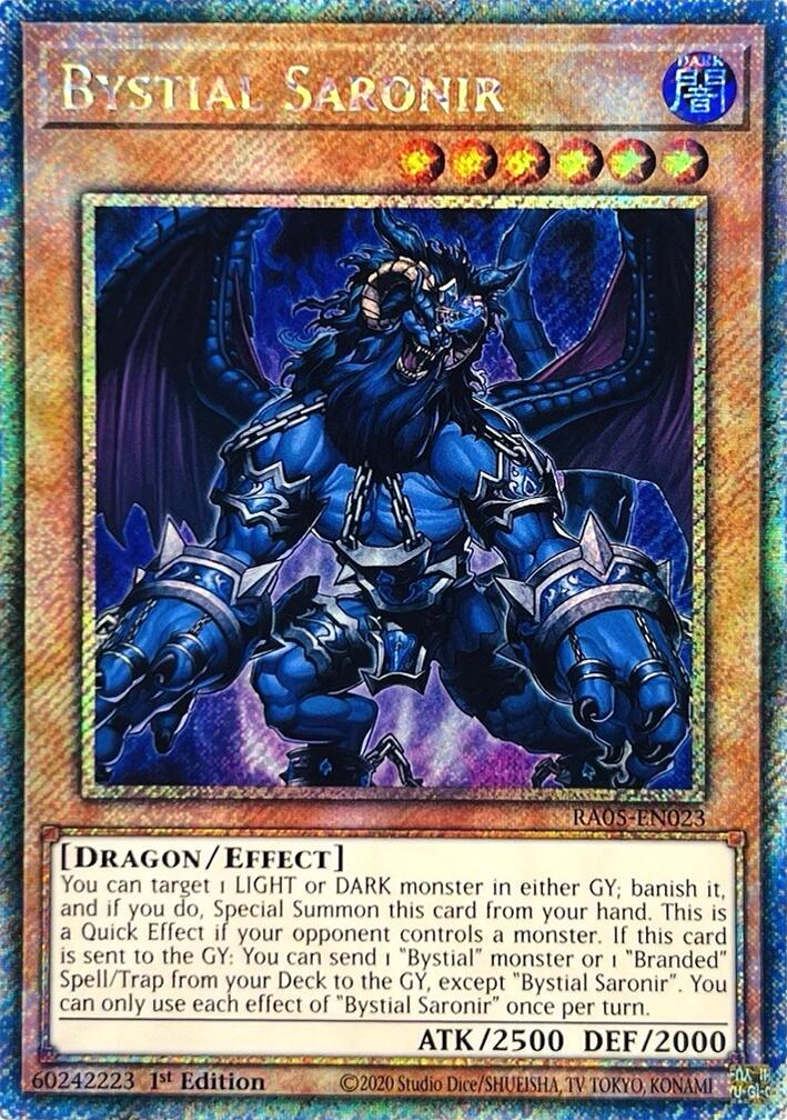 Bystial Saronir (Platinum Secret Rare) [RA05-EN023] Platinum Secret Rare | Exor Games Dartmouth