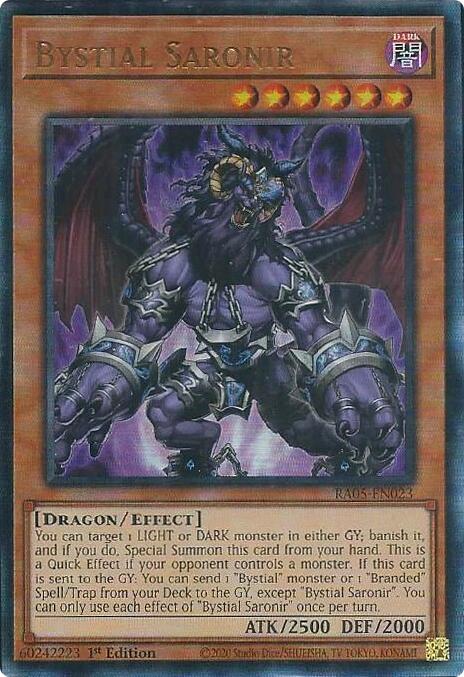 Bystial Saronir (Ultimate Rare) [RA05-EN023] Ultimate Rare | Exor Games Dartmouth