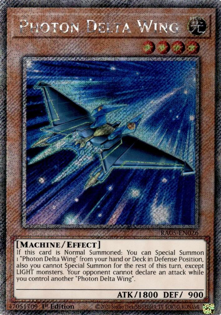 Photon Delta Wing (Platinum Secret Rare) [RA05-EN026] Platinum Secret Rare | Exor Games Dartmouth