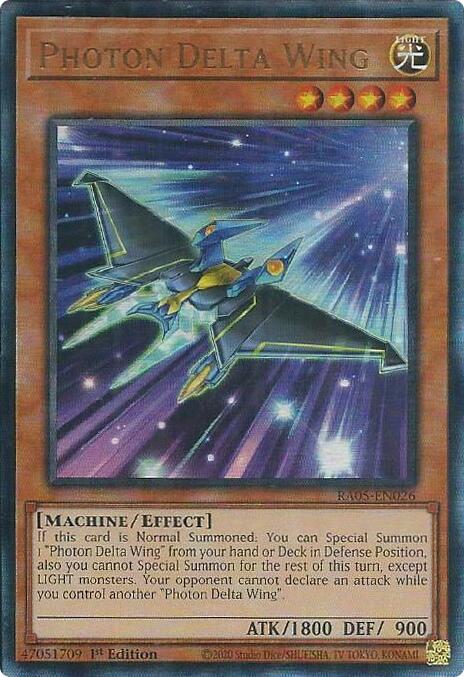 Photon Delta Wing (Ultimate Rare) [RA05-EN026] Ultimate Rare | Exor Games Dartmouth