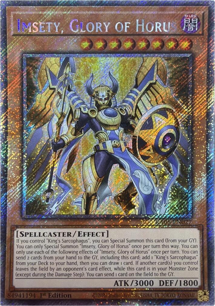 Imsety, Glory of Horus (Platinum Secret Rare) [RA05-EN027] Platinum Secret Rare | Exor Games Dartmouth