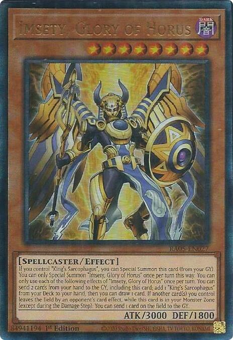 Imsety, Glory of Horus (Ultimate Rare) [RA05-EN027] Ultimate Rare | Exor Games Dartmouth