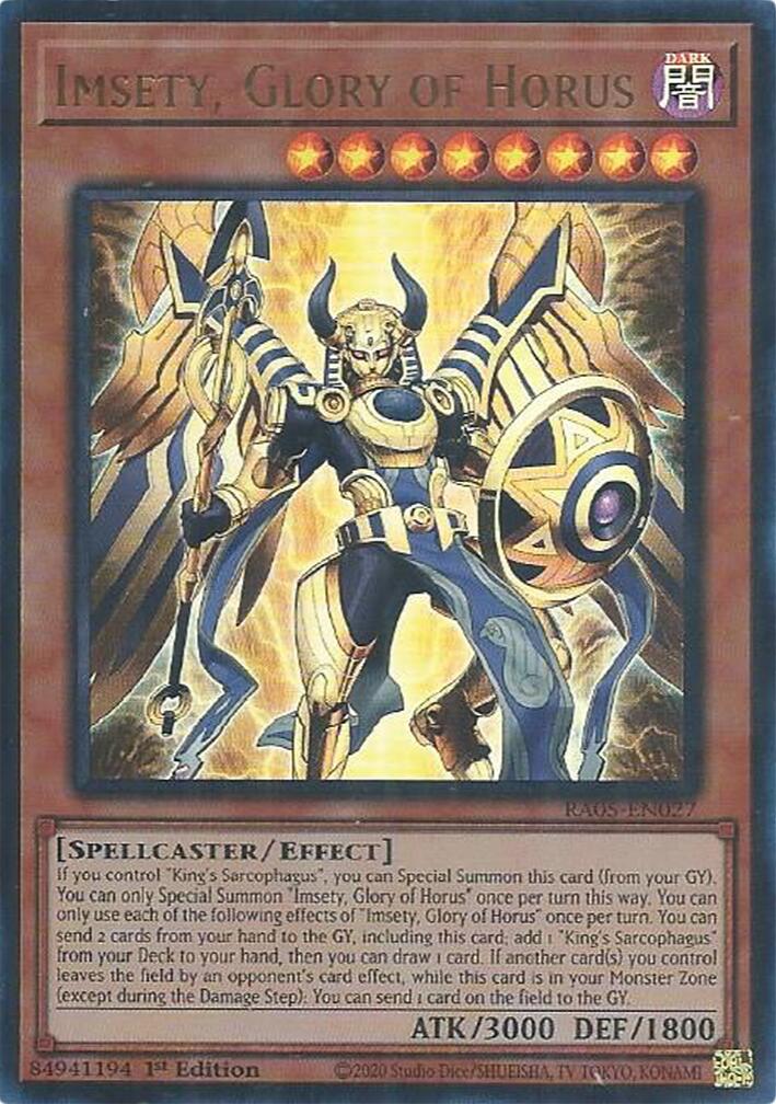 Imsety, Glory of Horus (Ultra Rare) [RA05-EN027] Ultra Rare | Exor Games Dartmouth