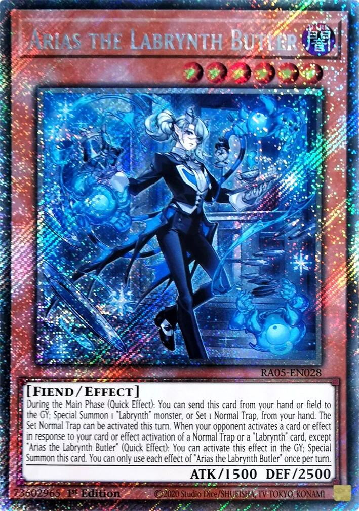 Arias the Labrynth Butler (Platinum Secret Rare) [RA05-EN028] Platinum Secret Rare | Exor Games Dartmouth