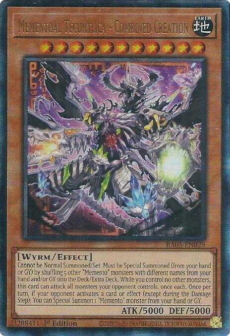 Mementoal Tecuhtlica - Combined Creation (Ultimate Rare) [RA05-EN029] Ultimate Rare | Exor Games Dartmouth