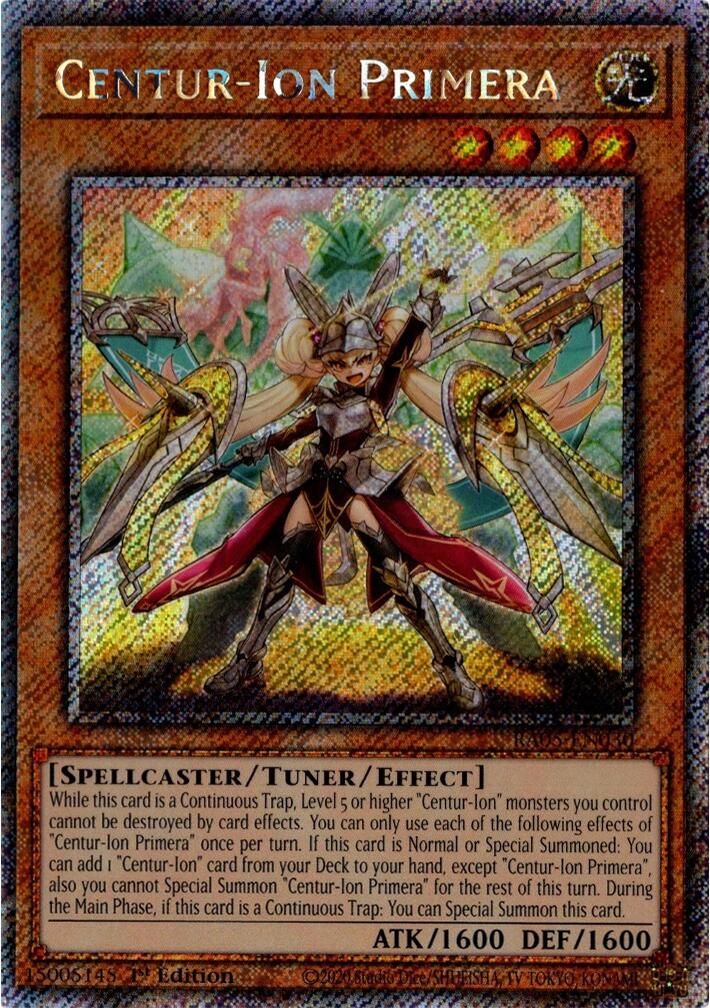 Centur-Ion Primera (Platinum Secret Rare) [RA05-EN030] Platinum Secret Rare | Exor Games Dartmouth