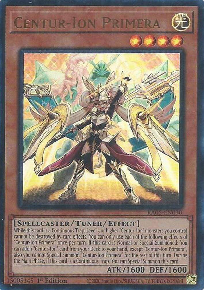 Centur-Ion Primera (Ultra Rare) [RA05-EN030] Ultra Rare | Exor Games Dartmouth