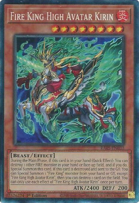 Fire King High Avatar Kirin (Collector's Rare) [RA05-EN032] Collector's Rare | Exor Games Dartmouth