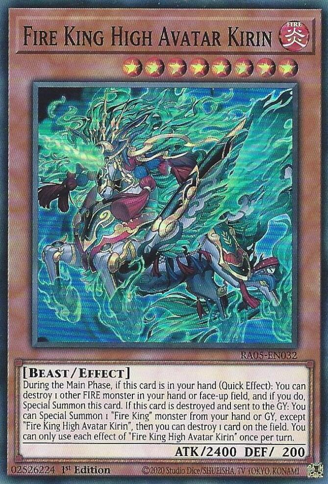Fire King High Avatar Kirin [RA05-EN032] Super Rare | Exor Games Dartmouth