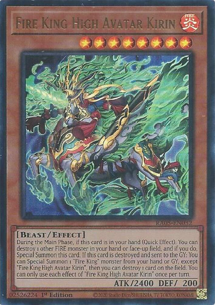 Fire King High Avatar Kirin (Ultra Rare) [RA05-EN032] Ultra Rare | Exor Games Dartmouth