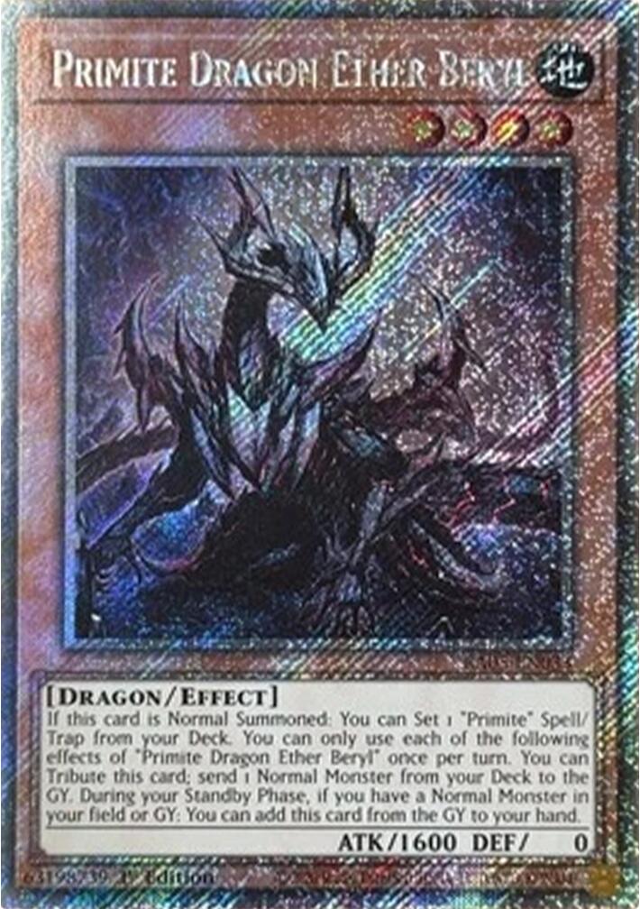 Primite Dragon Ether Beryl (Platinum Secret Rare) [RA05-EN033] Platinum Secret Rare | Exor Games Dartmouth