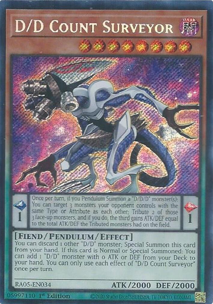 D/D Count Surveyor (Secret Rare) [RA05-EN034] Secret Rare | Exor Games Dartmouth