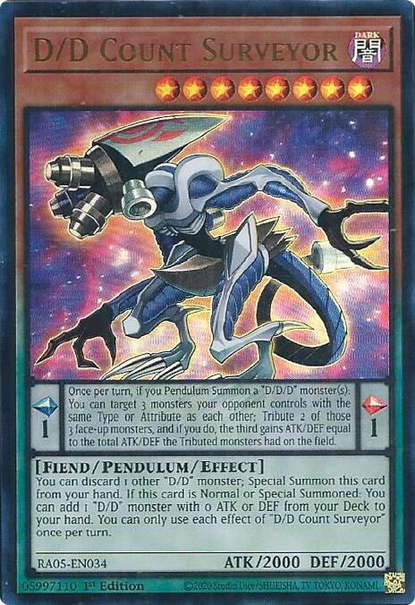 D/D Count Surveyor (Ultra Rare) [RA05-EN034] Ultra Rare | Exor Games Dartmouth