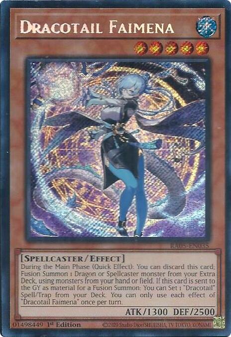 Dracotail Faimena (Secret Rare) [RA05-EN035] Secret Rare | Exor Games Dartmouth