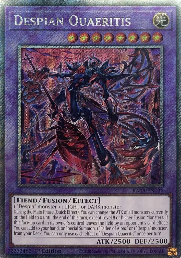Despian Quaeritis (Platinum Secret Rare) [RA05-EN036] Platinum Secret Rare | Exor Games Dartmouth