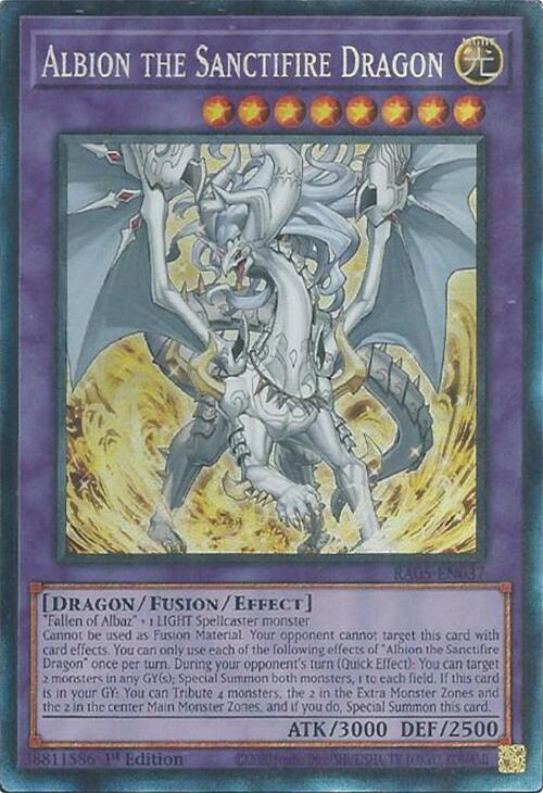 Albion the Sanctifire Dragon (Collector's Rare) [RA05-EN037] Collector's Rare | Exor Games Dartmouth