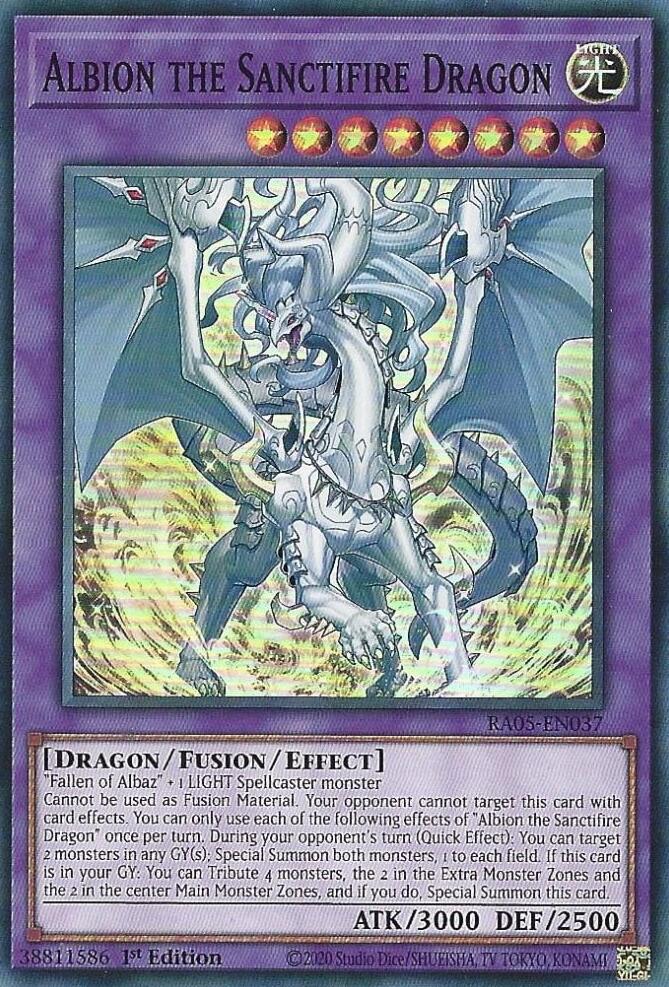 Albion the Sanctifire Dragon [RA05-EN037] Super Rare | Exor Games Dartmouth