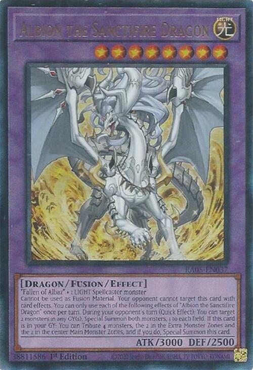 Albion the Sanctifire Dragon (Ultimate Rare) [RA05-EN037] Ultimate Rare | Exor Games Dartmouth