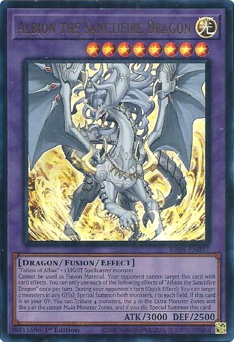 Albion the Sanctifire Dragon (Ultra Rare) [RA05-EN037] Ultra Rare | Exor Games Dartmouth