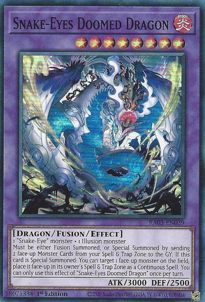 Snake-Eyes Doomed Dragon [RA05-EN039] Super Rare | Exor Games Dartmouth